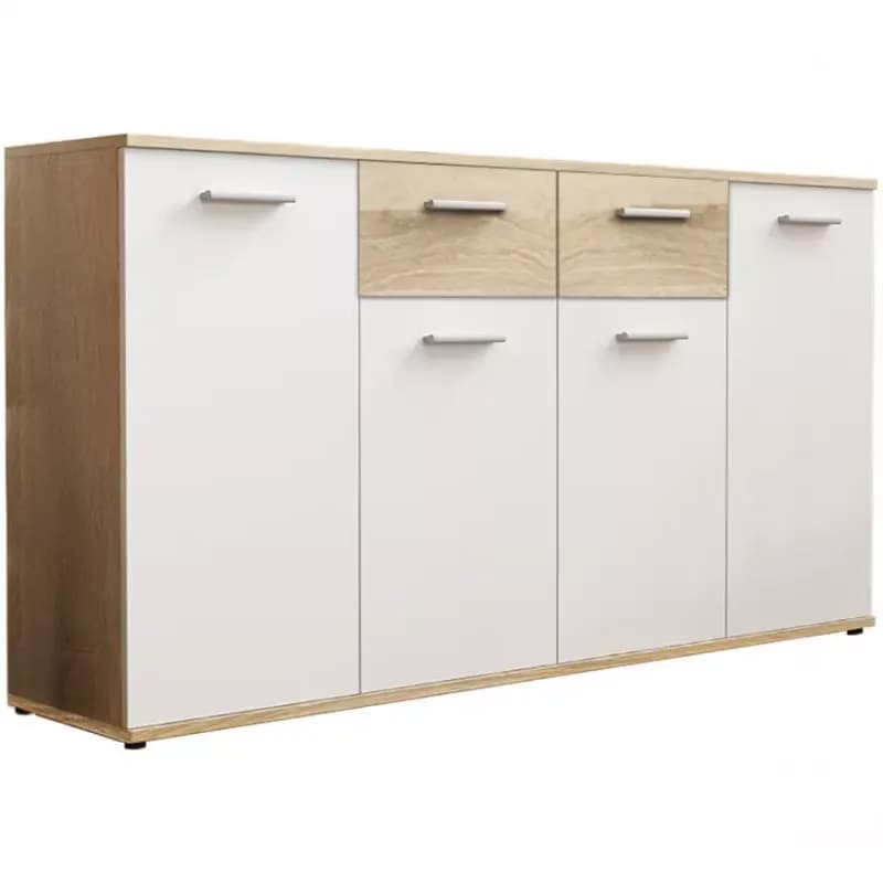 Komoda Jacky 3 Biely/Sonoma 1
