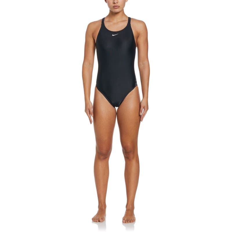 Dámske plavecké jednodielne plavky NIKE SWIM LOGO TAPE FASTBACK OP BLAC-BLACK 3