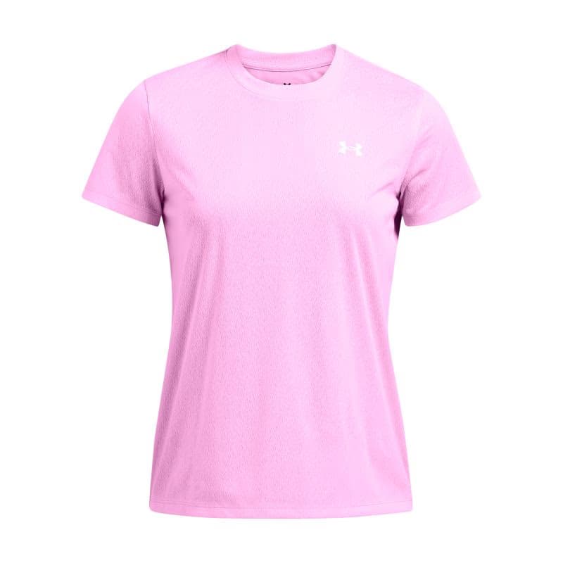 Dámske tréningové tričko s krátkym rukávom UNDER ARMOUR Tech Riddle SSC-PNK 4