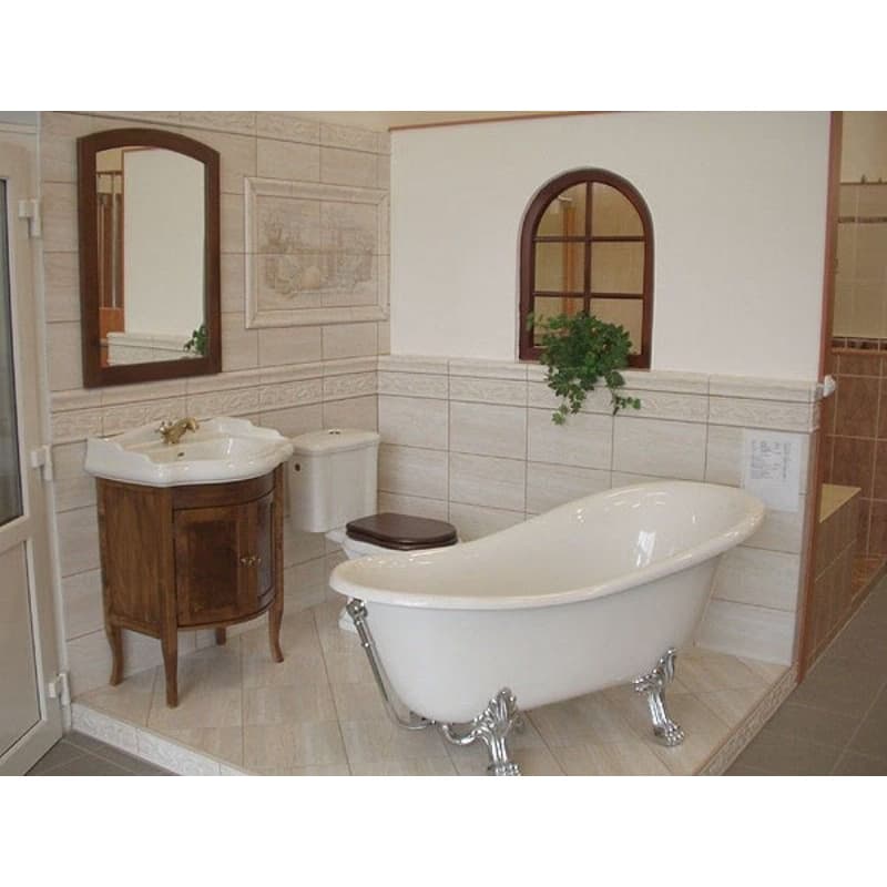 SAPHO - RETRO umývadlová skrinka 60x80x45cm, buk 735140 3