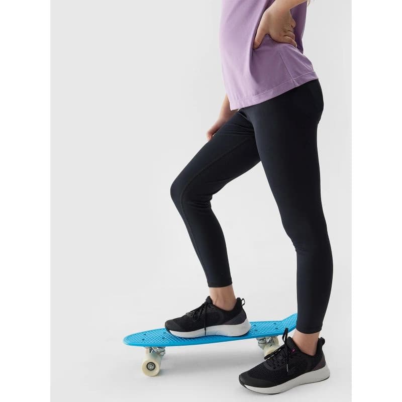 Dievčenské legíny 4F JUNIOR TIGHTS FNK-4FJWSS24TFTIF223-20S-DEEP BLACK 2