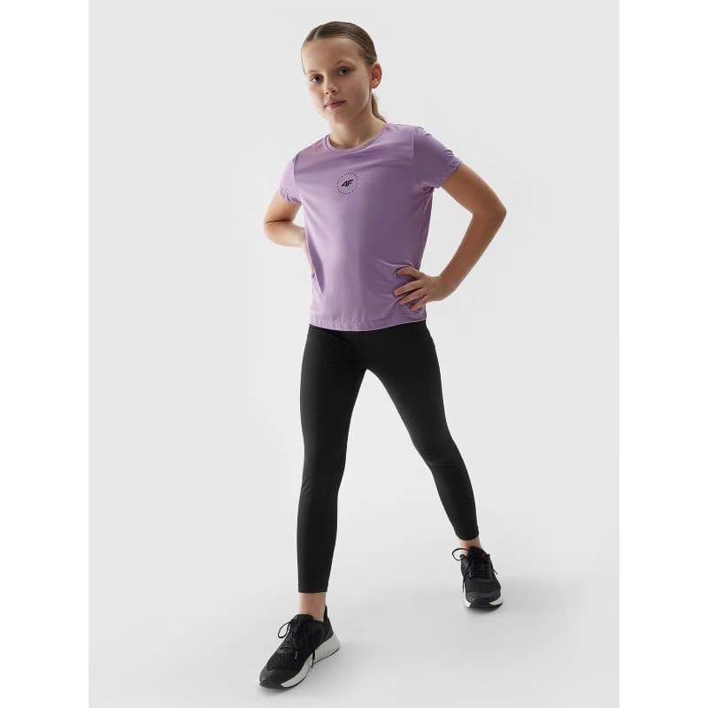 Dievčenské legíny 4F JUNIOR TIGHTS FNK-4FJWSS24TFTIF223-20S-DEEP BLACK 5