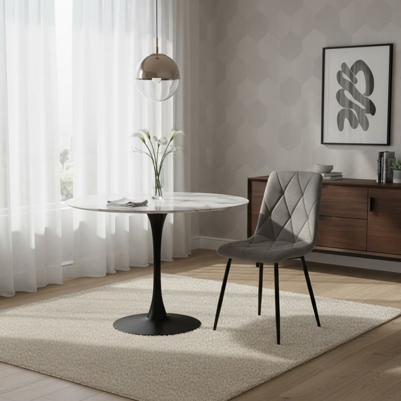 Signal Jedálenská stolička TOM VELVET Farba: Sivá / Bluvel 14 2