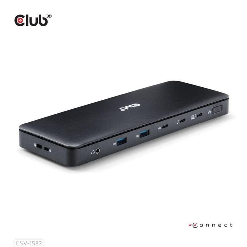 Club3D Dokovacia stanica USB-C 12v1, 1xDP, 1xHDMI, 2xUSB-C, 4xUSB, 1xRJ45, čierna 6