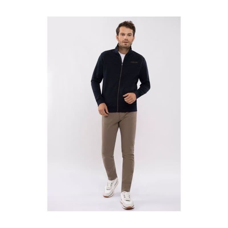 Pánska mikina so zipsom VOLCANO B-LENOX-600-NAVY 4