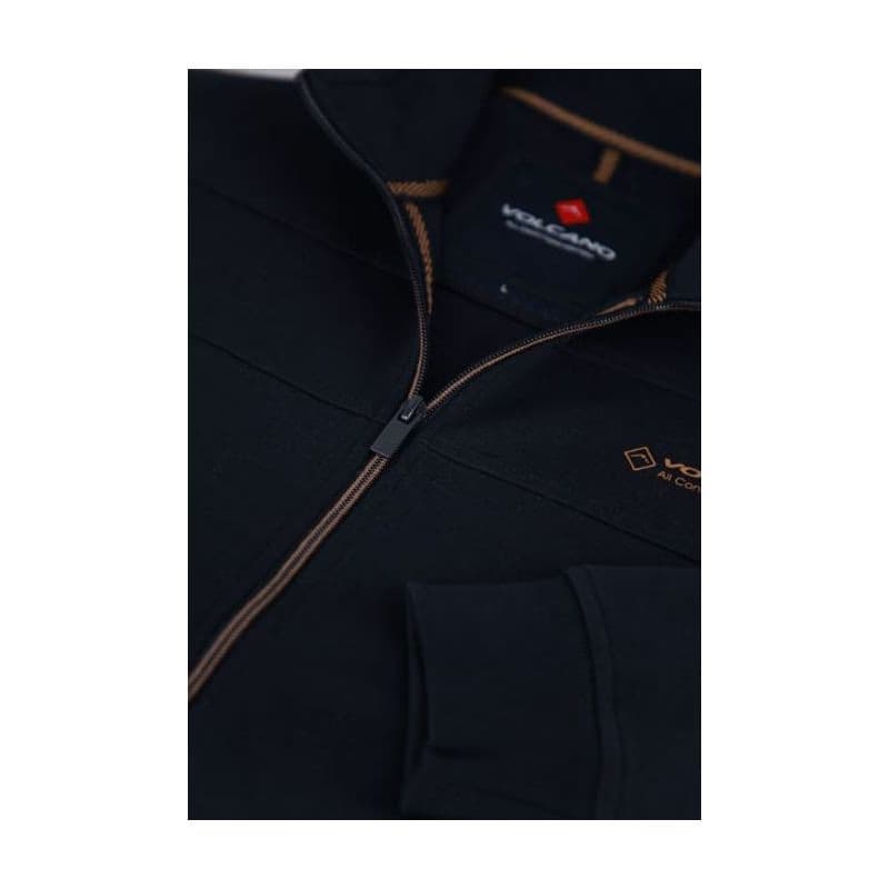 Pánska mikina so zipsom VOLCANO B-LENOX-600-NAVY 6