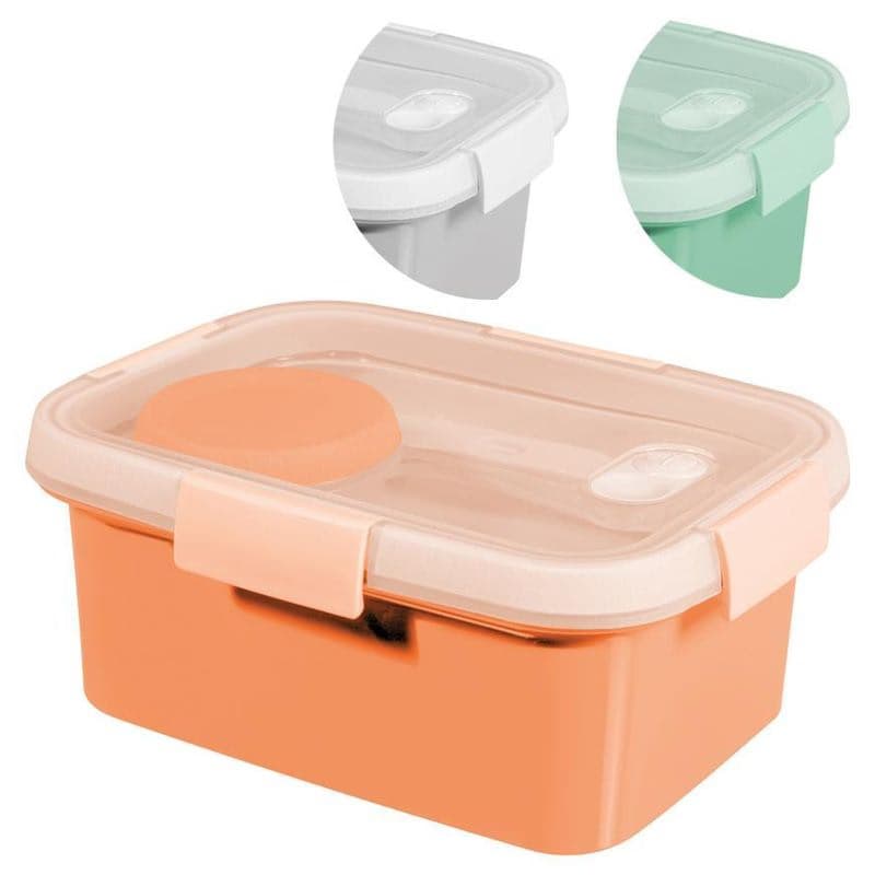 CURVER Dóza na potraviny s príborom SMART TO GO ECO 1,2L | mix farieb 1