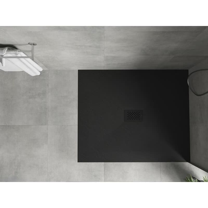 MEXEN/S - Hugo sprchová vanička SMC 140x100, čierna, krytka čierna 42701014-B 4