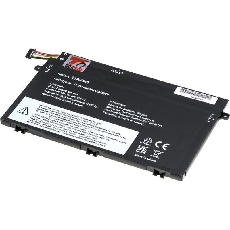 Batéria T6 Power pre Lenovo ThinkPad E480, E490, E580, E590, E14, E15, 4050mAh, 45Wh, 3cell, Li-pol