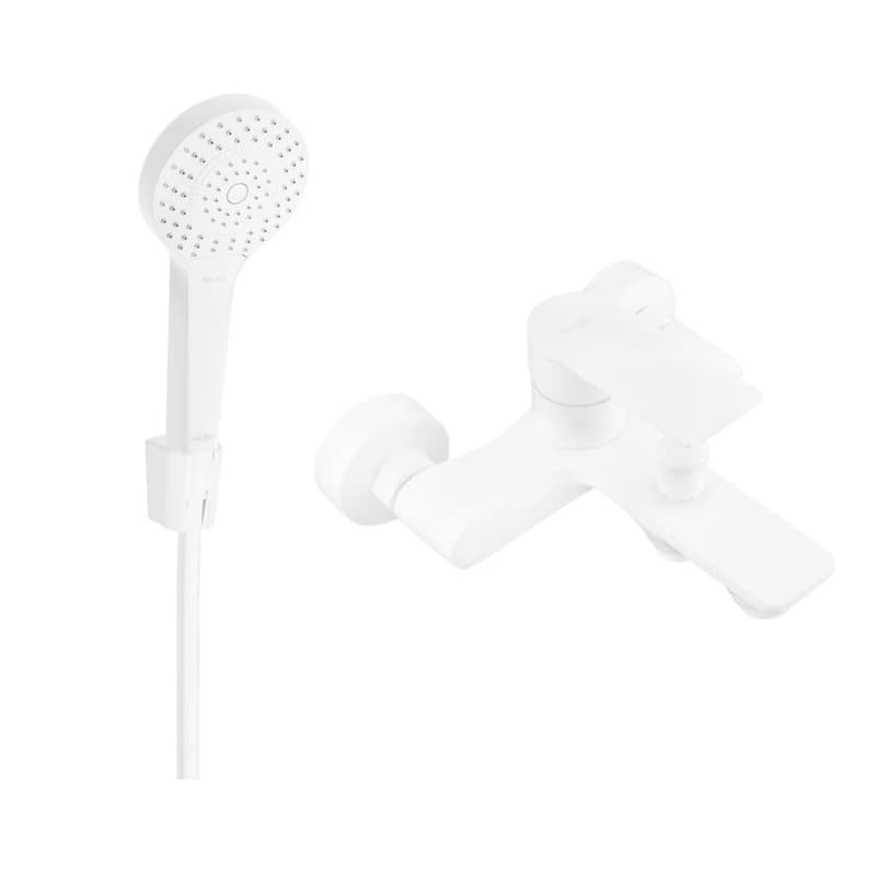 MEXEN/S - R05 Royo vaňová batéria so sprchou set, biela 7223R05-20 1