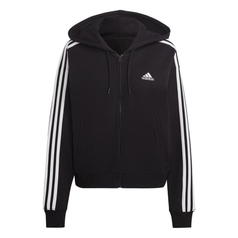 Dámska mikina so zipsom ADIDAS W 3S FT FZ S HD-IC8781-Black 6