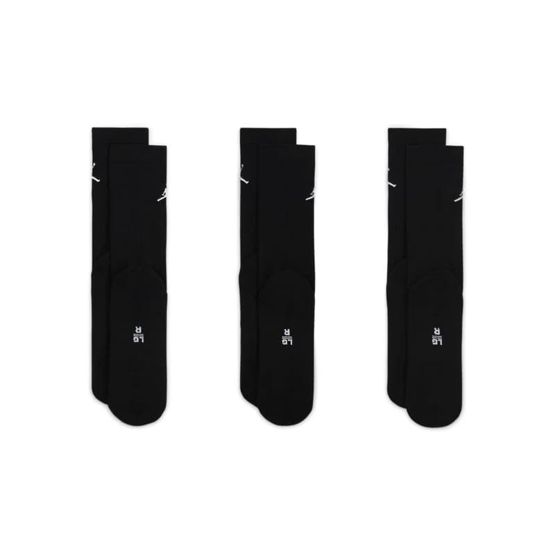 Pánske ponožky NIKE 3 PACK-Jordan Everyday Crew Socks (3 pairs) black black black 3