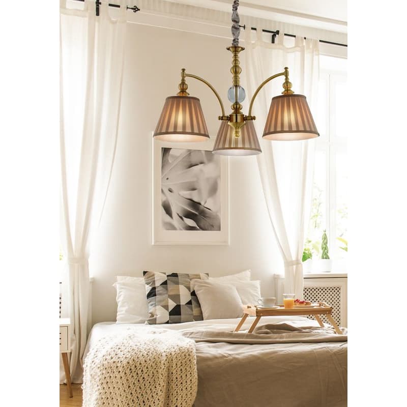 Závesná lampa patinovaný luster 3 Austin 1