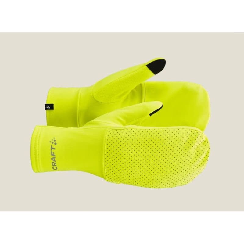 Bežecké rukavice CRAFT LUMEN FLEECE HYBRID GLOVE 2-851000-Yellow 2