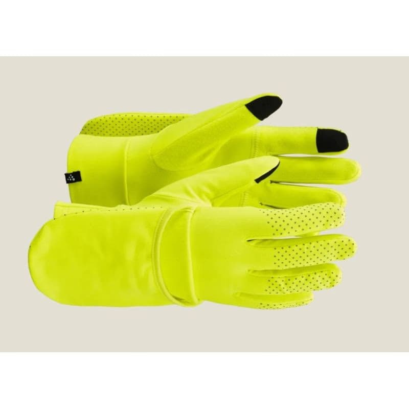 Bežecké rukavice CRAFT LUMEN FLEECE HYBRID GLOVE 2-851000-Yellow 3
