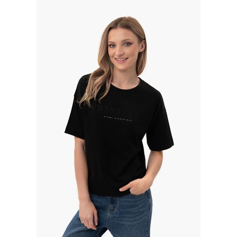 Dámske tričko s krátkym rukávom VOLCANO PERFECT-700-BLACK 2