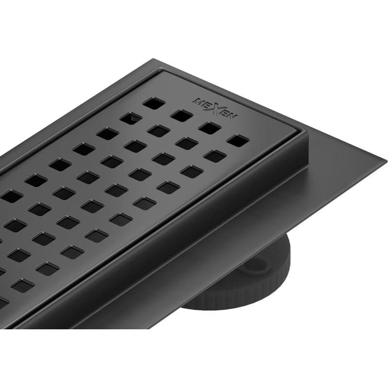 MEXEN/S - Flat M08 odtokový žľab 90 cm čierny 1725090-15 1