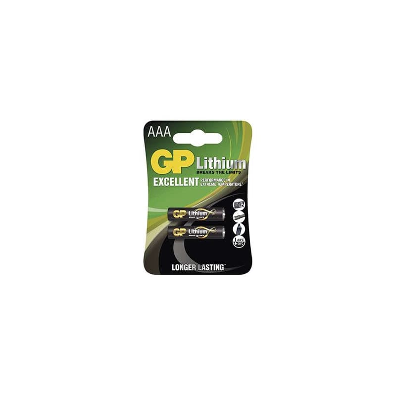 GP Jednorazové lithiová batéria AAA, 2-pack 1