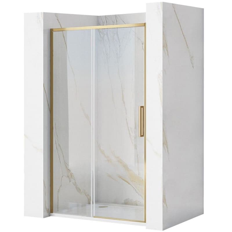 REA - Sprchové dvere Rapid Slide 130 Gold Brush REA-K8590 1