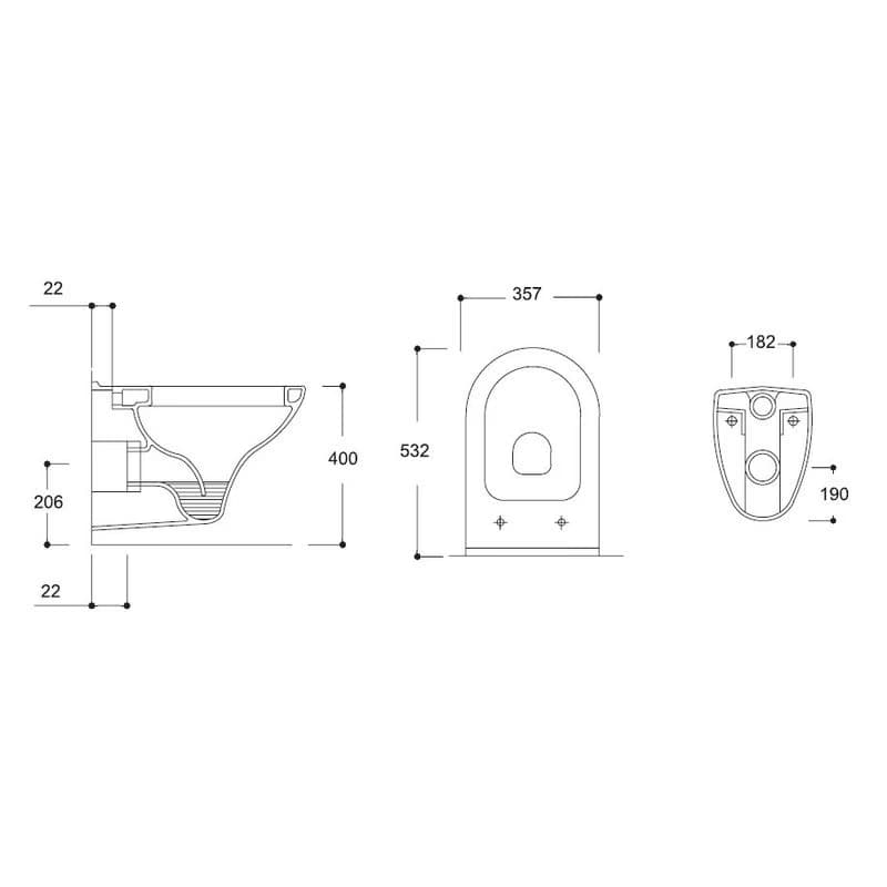 HOPA - Závesné wc COMPACT RIMLESS so SLIM sedadlom SOFT-CLOSE OLKGKO31DAK0199 2