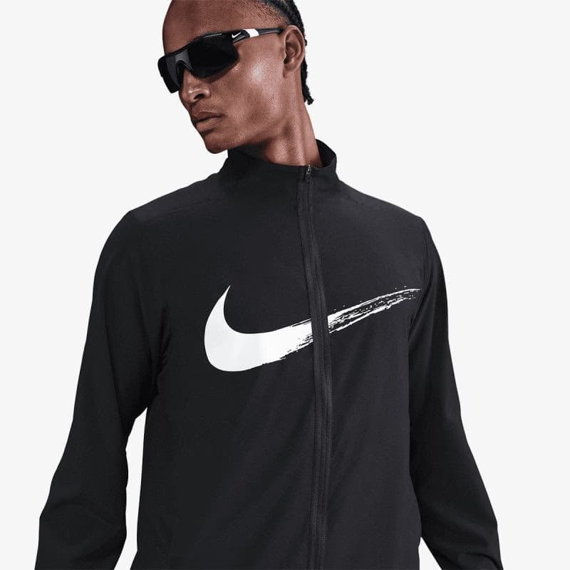 Pánska tréningová bunda NIKE M NK DF FORM JKT GFX BLACK WHITE 2