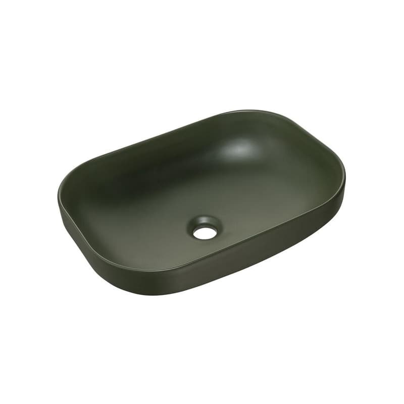 ArtCom Keramické umývadlo NELI MFG | zelený mat 50 cm 1