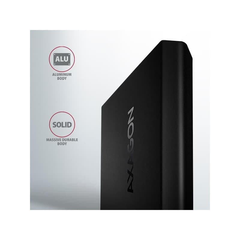 AXAGON EEM2-UB2, USB-C 10Gbps - M.2 NVMe SSD ARROW box, čierny 5