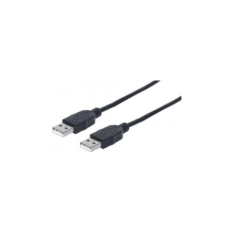 MANHATTAN kábel USB 2.0, Type-A Male to Type-A Male, 1m, Black 1