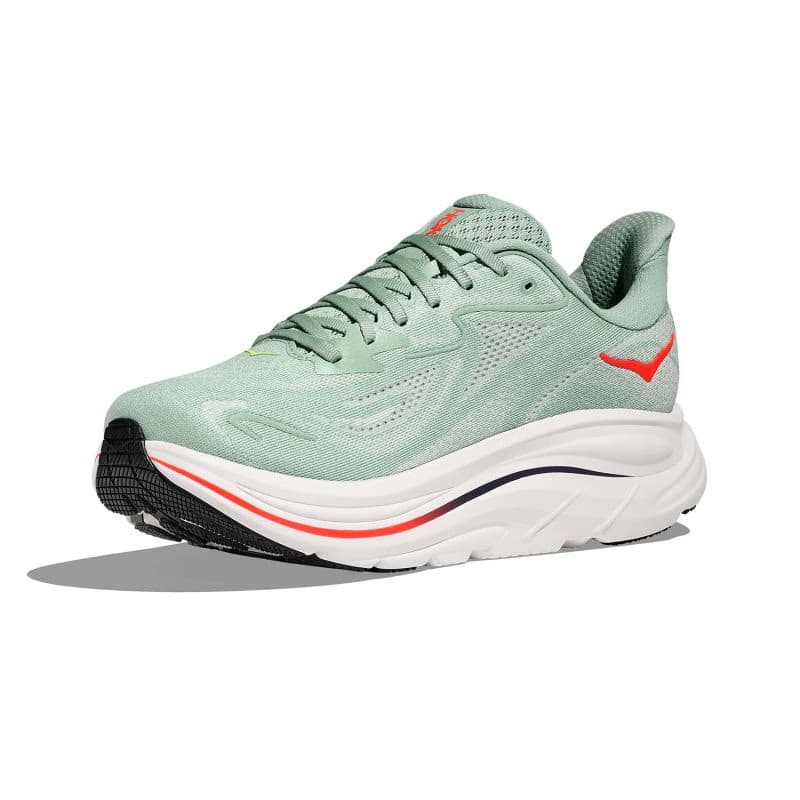 Pánska bežecká obuv HOKA Clifton 10 Wide M sage neon flame 2