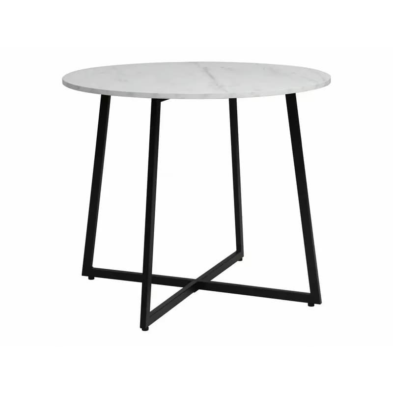 Signal Jedálenský stôl LUNA | biely efekt mramoru 90 cm 2