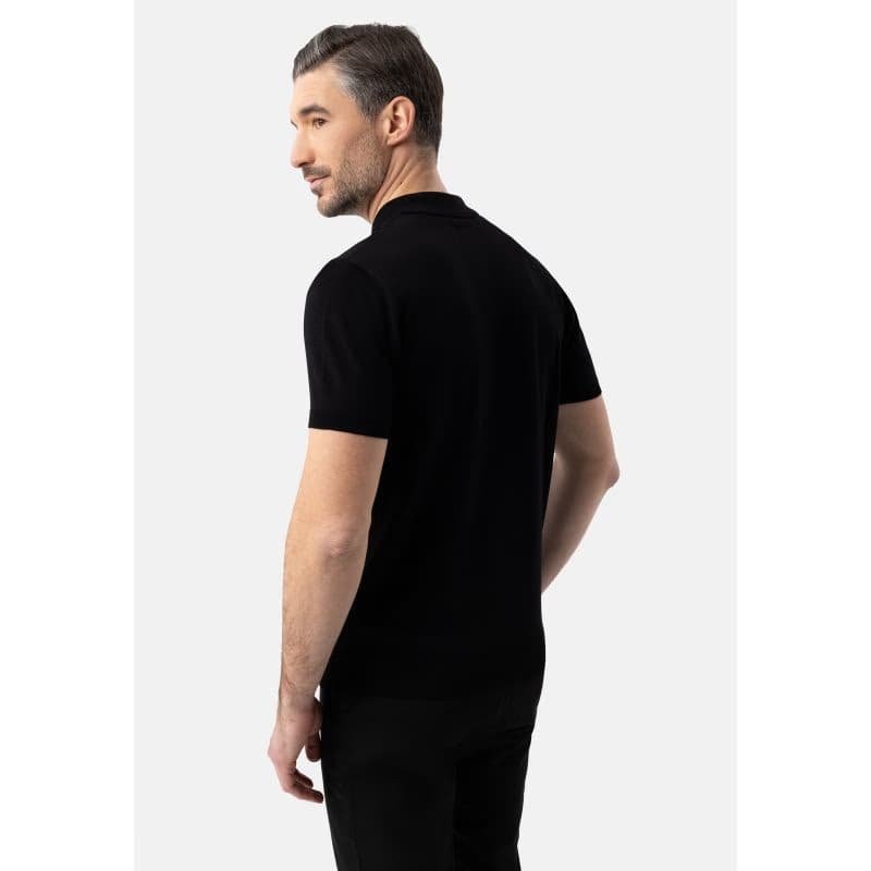 Pánske polo tričko s krátkym rukávom VOLCANO O-MORO-BLACK 2