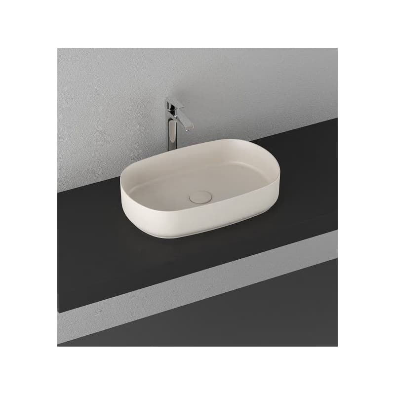 ISVEA - INFINITY OVAL keramické umývadlo na dosku, 55x36cm, Ivory 10NF65055-2K 4