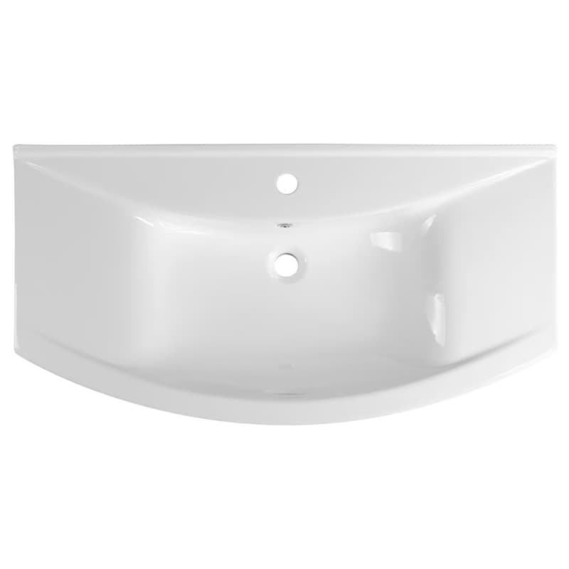 AQUALINE - ZERO 97 keramické umývadlo nábytkové 97x51cm, biela 6095 4