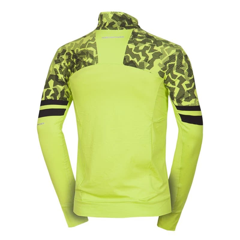 Pánska lyžiarska mikina s 1 2 zipsom NORTHFINDER BERTI-553limegreenblack 4