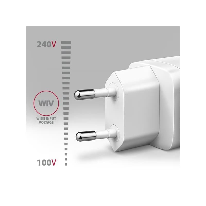 AXAGON ACU-PD30W, Sil nabíjačka do siete 30W, 1x port USB-C, PD3.0/PPS/QC4+/SFC/AFC/Apple, biela 3
