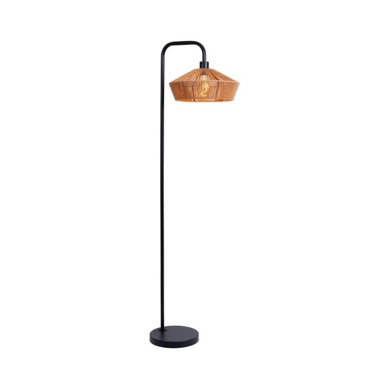 Lucide 10713/28/72 - Stojacia lampa YUNKAI 1xE27/60W/230V hnedá 10713/28/72
