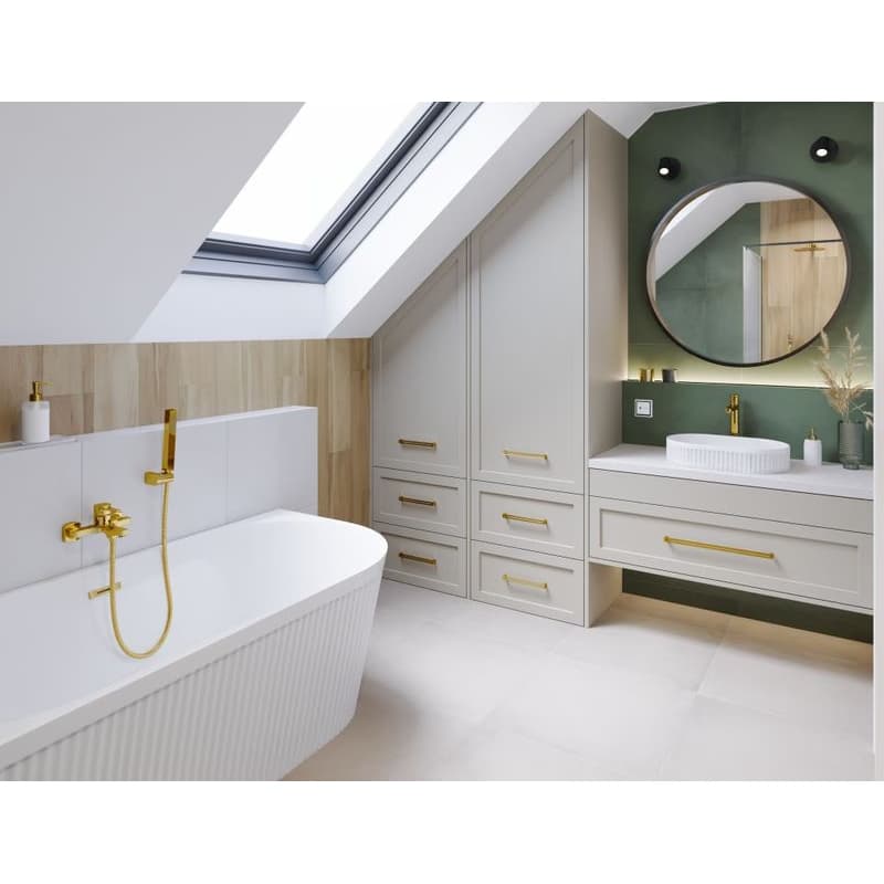 INVENA - Vaňová batéria GLAMOUR TREND zlato BW-02-009-V 4