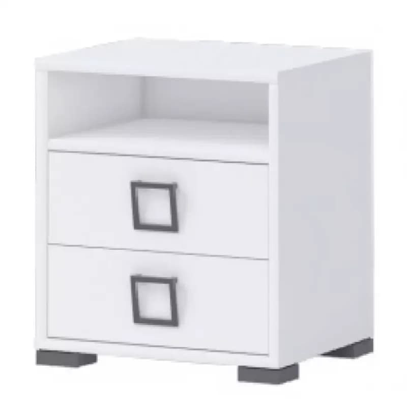 Nočný stolík Kiki NS2-BE/KI-15 white/white 1