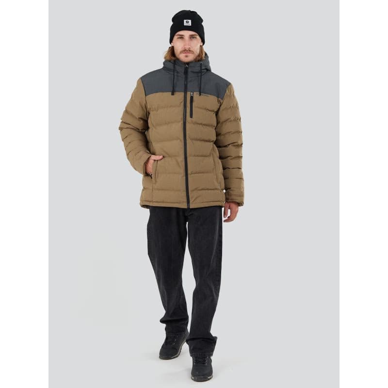 Pánska bunda FUNDANGO Passat Padded Jacket-639-mud 3