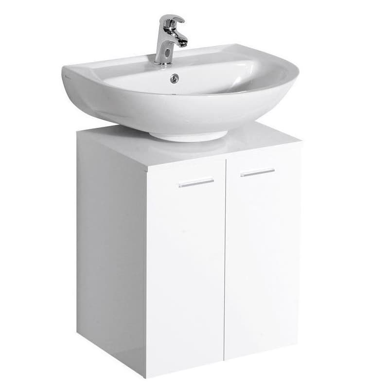 AQUALINE - DINO skrinka pod umývadlo 50x30x50cm, biela 57030