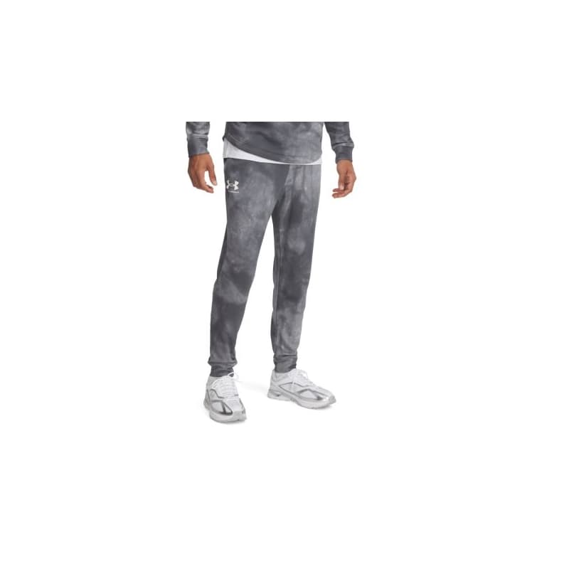 Pánske tepláky UNDER ARMOUR UA Rival Terry AOP Jogger Q1-GRY 1