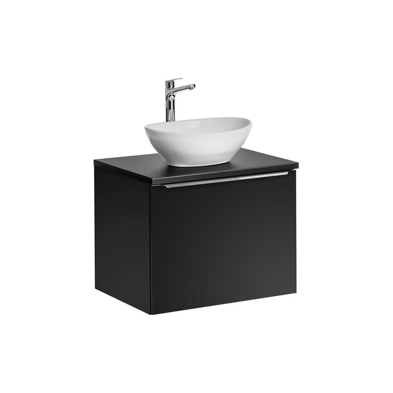 ArtCom Kúpeľňová skrinka s umývadlom a doskou SANTA FE Black DU60/2 | 60 cm 1