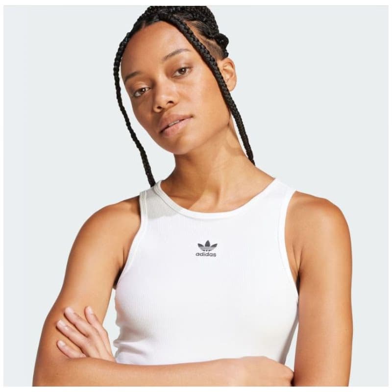 Dámske tielko ADIDAS ORIGINALS ESS RIB TANK-WHITE 2