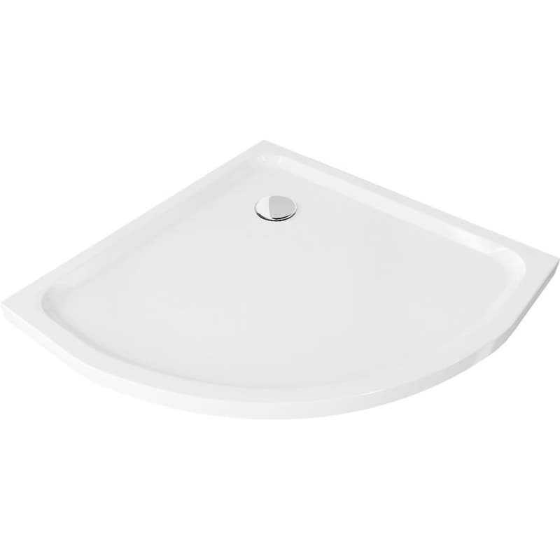 MEXEN - Flat sprchová vanička štvrťkruhová slim 100 x 100, biela 41101010 1