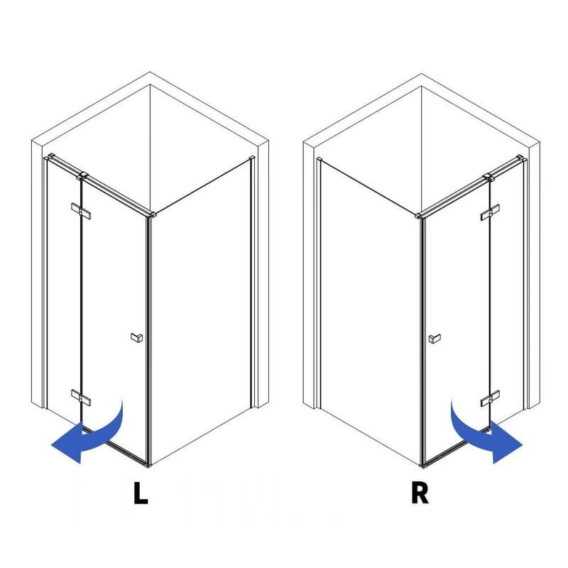 REA/S - Sprchovací kút Atlas 80x80 Chrome vpravo KPL-K4363 5
