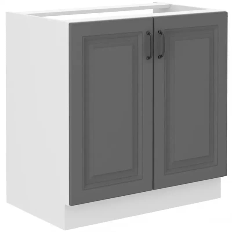 Kuchynská skrinka Stilo dustgrey/biely 80zl 2f bb 1