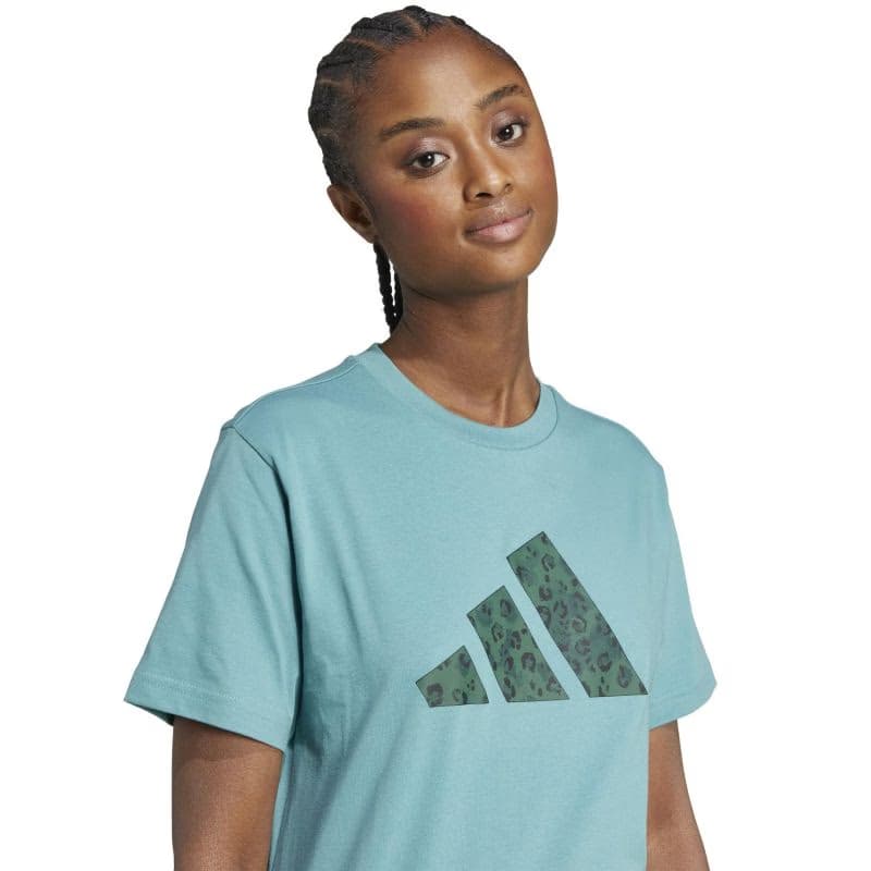 Dámske tričko s krátkym rukávom ADIDAS Animal Graphic Tee W powder teal 4