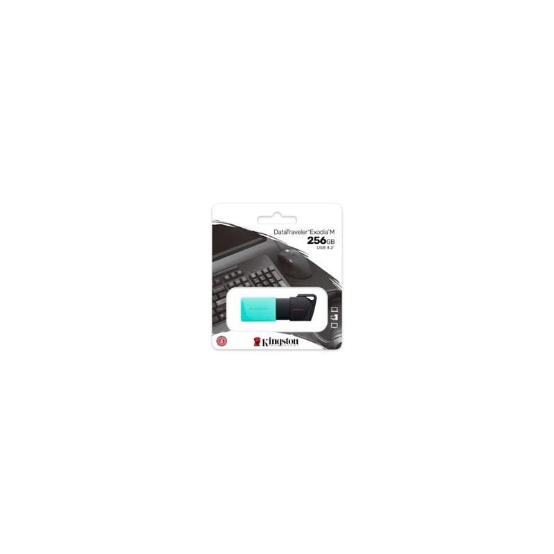 Kingston 256GB USB3.2 Gen 1 DataTraveler Exodia M (Black + Teal) 6
