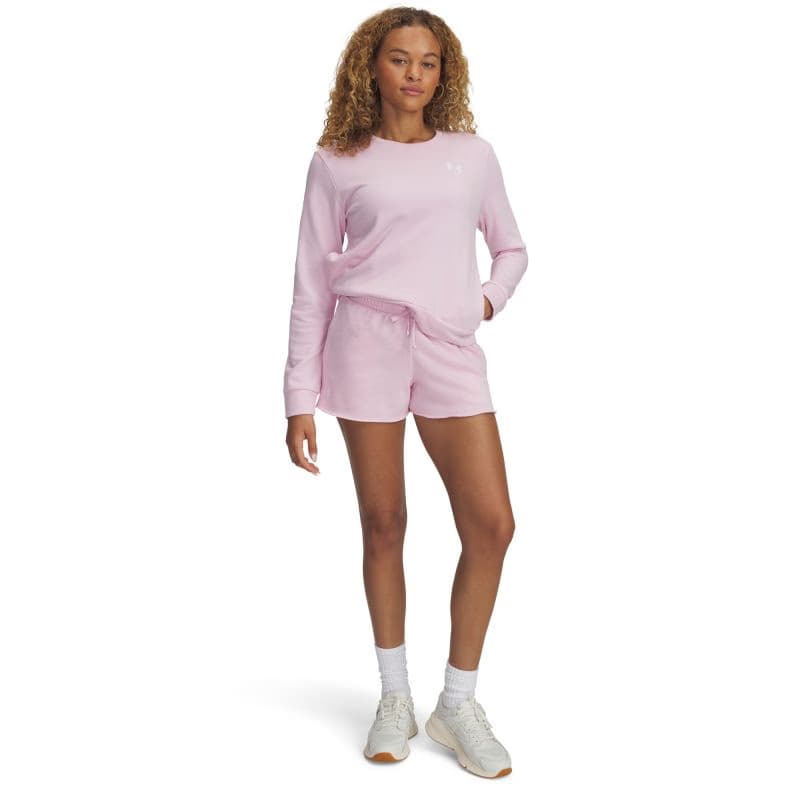 Dámske teplákové kraťasy UNDER ARMOUR UA Rival Terry Short-PNK 3