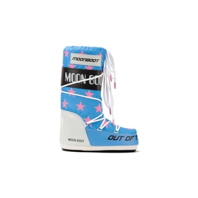 Vysoké zimné topánky MOON BOOT ICON RETROBIKER, 002 pink stars 1